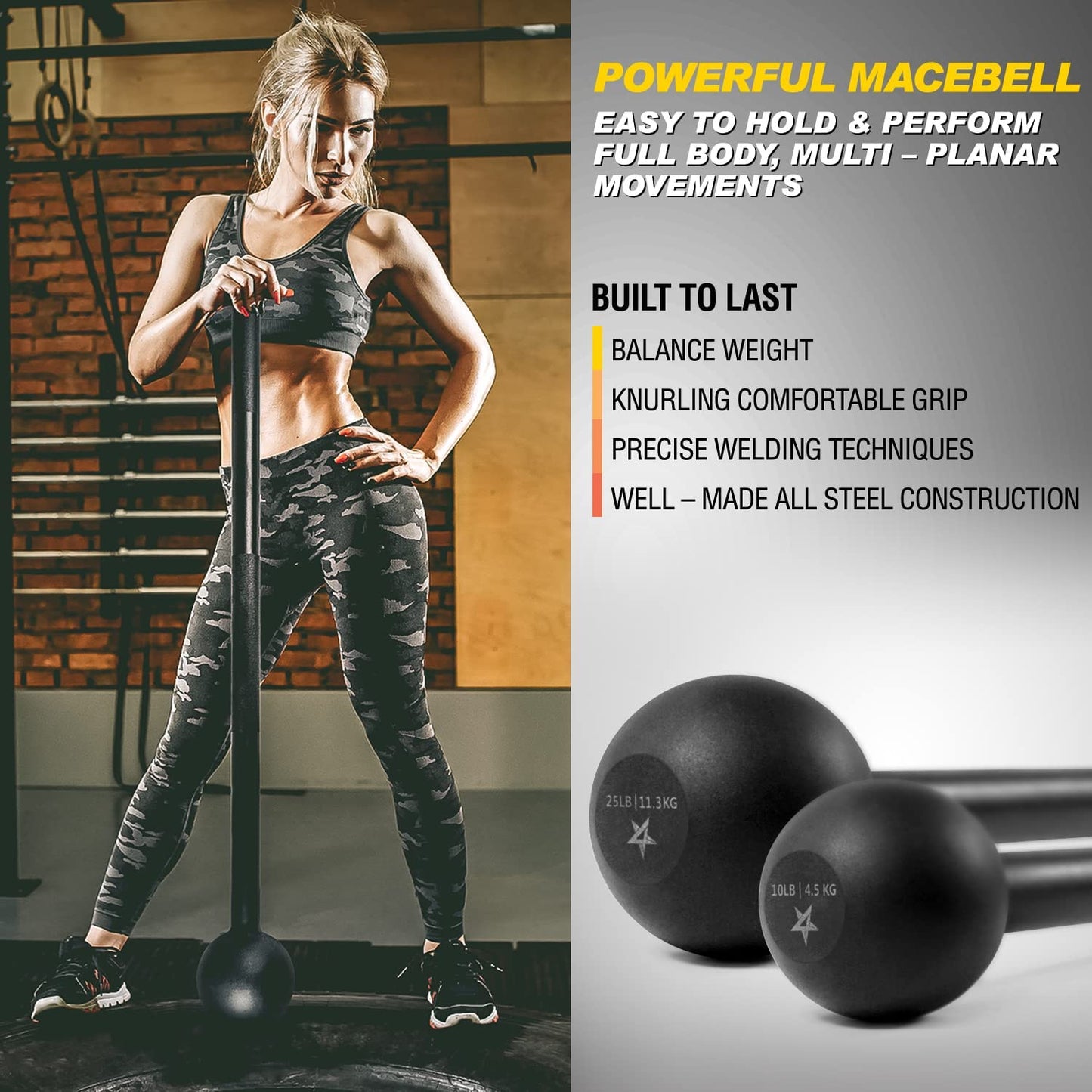 Maza de Acero de Entrenamiento Funcional - 15lbs